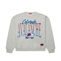 Colorado Avalanche Mitchell & Ness Women's Hockey Night Sweatshirt - Heather Gray Sweatshirts