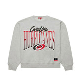 Carolina Hurricanes Mitchell & Ness Women's Hockey Night Sweatshirt - Heather Gray Sweatshirts