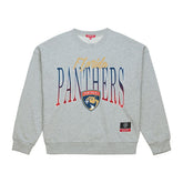 Florida Panthers Mitchell & Ness Women's Hockey Night Sweatshirt - Heather Gray Sweatshirts