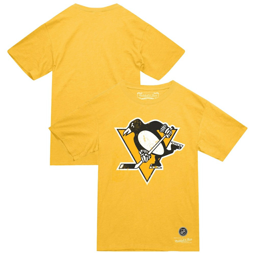 Pittsburgh Penguins Mitchell & Ness Heritage T-Shirt - Gold T-shirts