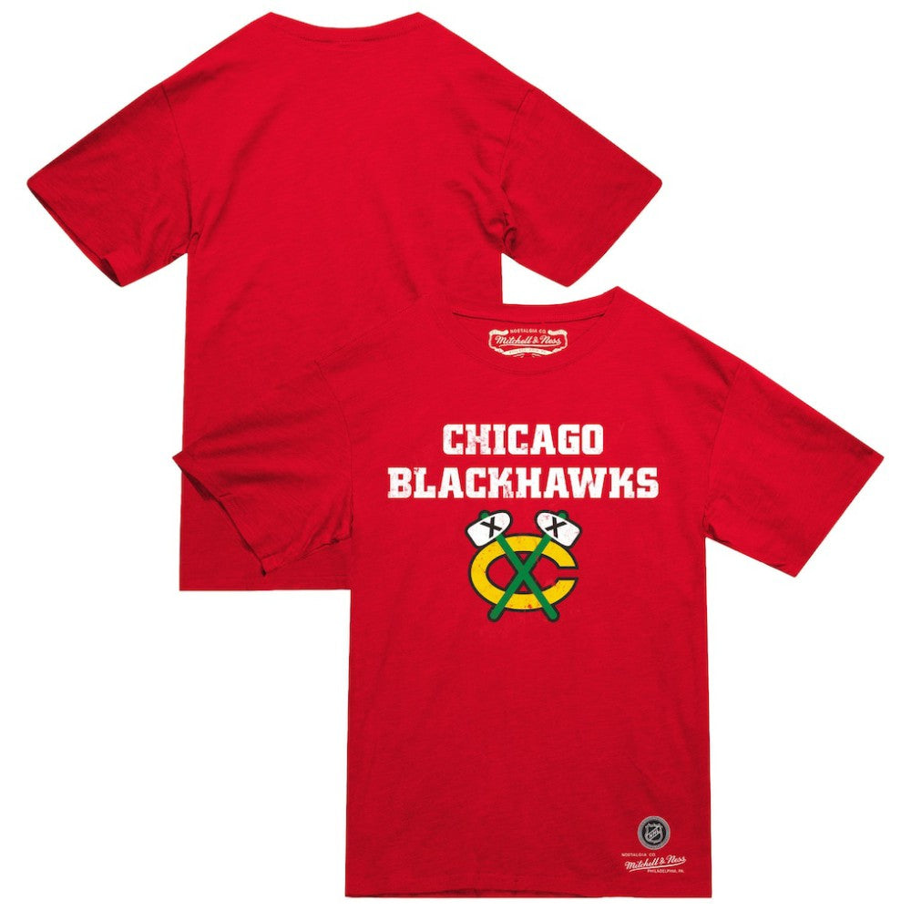 Chicago Blackhawks Mitchell & Ness Heritage T-Shirt - Red T-shirts