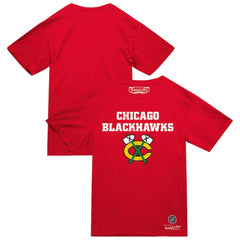 Chicago Blackhawks Mitchell & Ness Heritage T-Shirt - Red T-shirts