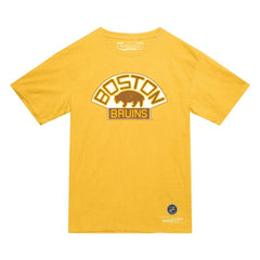 Boston Bruins Mitchell & Ness Heritage T-Shirt - Gold T-shirts