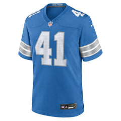 Gunnar Oakes Detroit Lions Team Game Jersey - Blue online