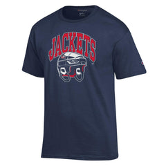 Columbus Blue Jackets Champion Helmet T-Shirt - Navy T-shirts