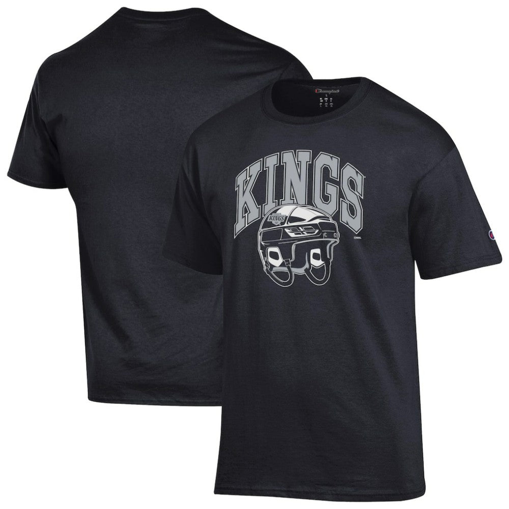 Los Angeles Kings Champion Helmet T-Shirt - Black T-shirts