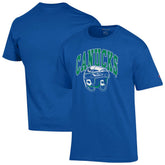 Vancouver Canucks Champion Helmet T-Shirt - Royal T-shirts