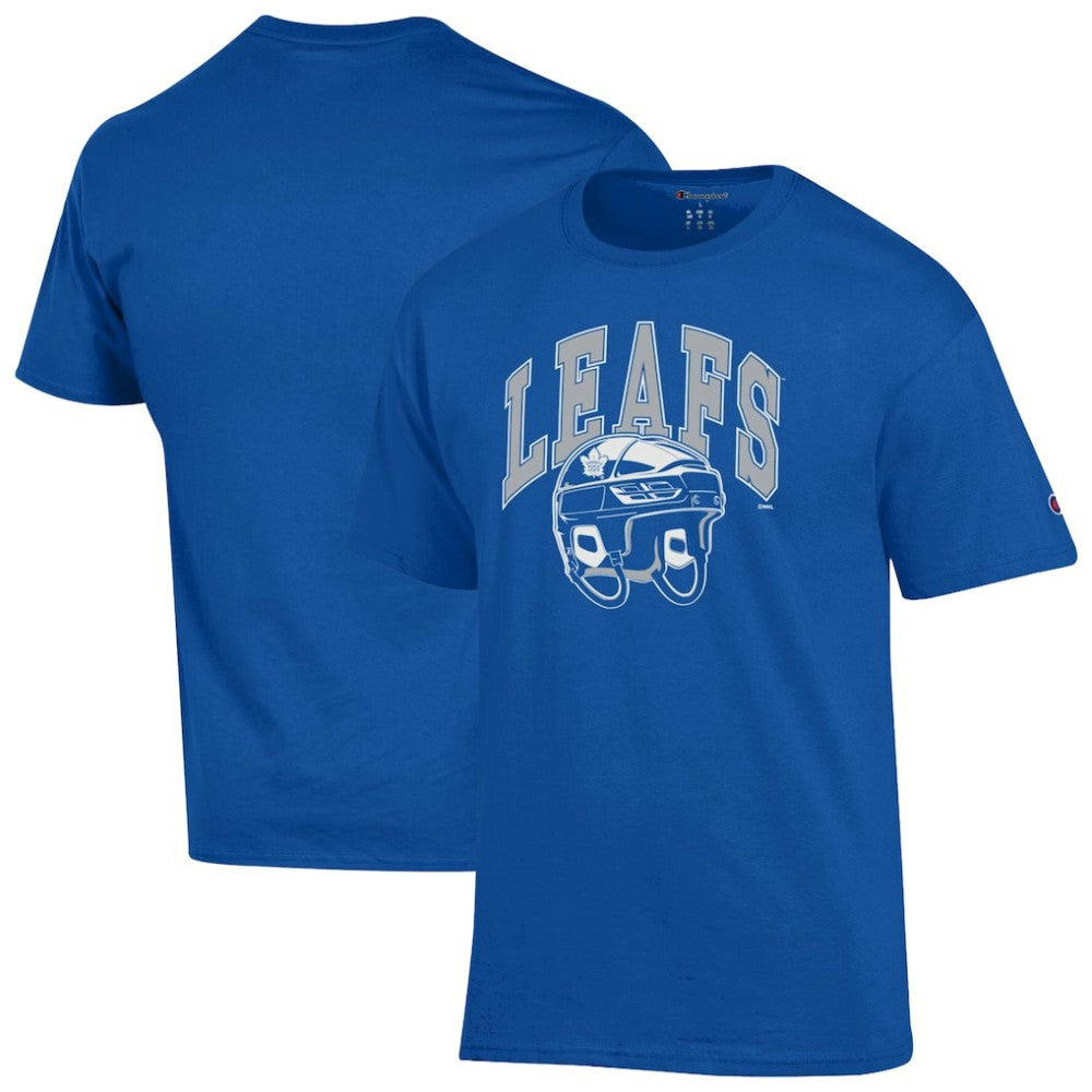 Toronto Maple Leafs Champion Helmet T-Shirt - Royal T-shirts