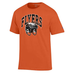 Philadelphia Flyers Champion Helmet T-Shirt - Orange T-shirts