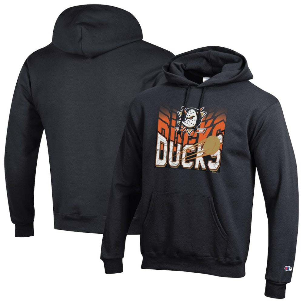 Anaheim Ducks Champion Powerblend Hoodie - Black Hoodies