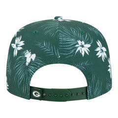 Green Bay Packers New Era Palm Print A-Frame 9FIFTY Snapback Hat - Green outlet