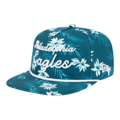 Philadelphia Eagles New Era Palm Print A-Frame 9FIFTY Snapback Hat - Midnight Green online