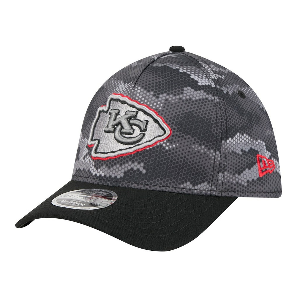 Kansas City Chiefs New Era Camo A-Frame 39THIRTY Flex Hat - Black outlet