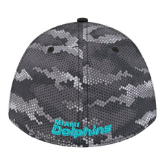 Miami Dolphins New Era Camo A-Frame 39THIRTY Flex Hat - Black outlet