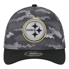 Pittsburgh Steelers New Era Camo A-Frame 39THIRTY Flex Hat - Black discount
