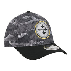 Pittsburgh Steelers New Era Camo A-Frame 39THIRTY Flex Hat - Black discount