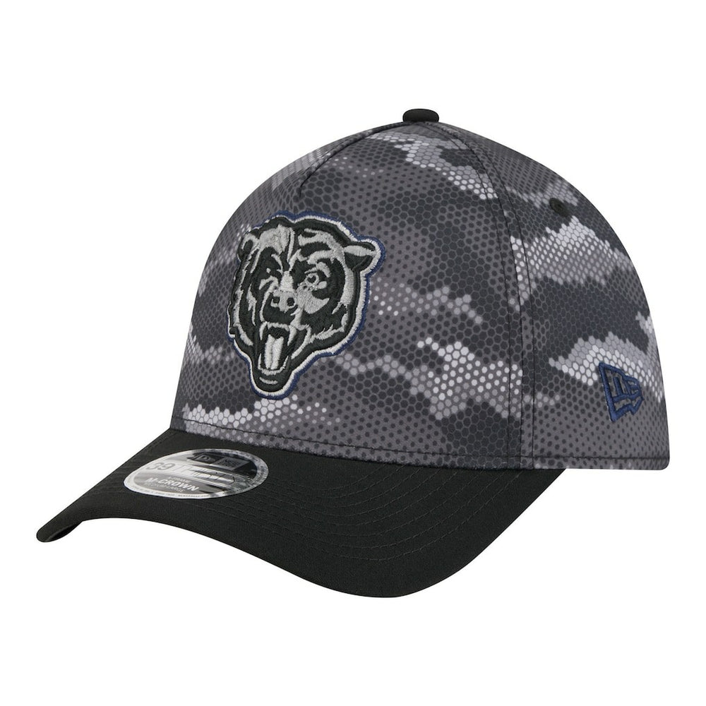 Chicago Bears New Era Camo A-Frame 39THIRTY Flex Hat - Black online