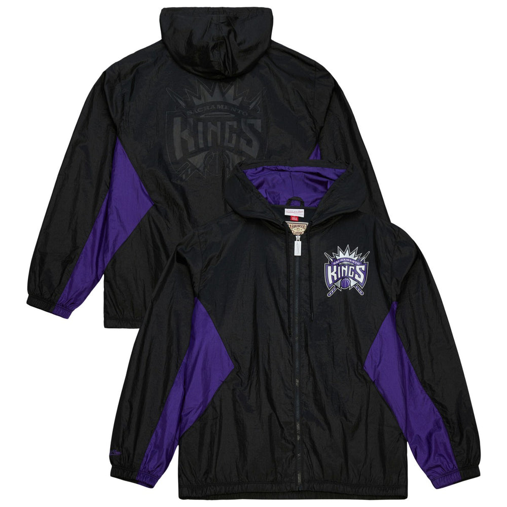 Sacramento Kings Playmaker Full-Zip Hooded Windbreaker Jacket - Black discount