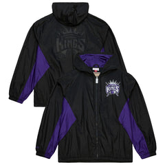 Sacramento Kings Playmaker Full-Zip Hooded Windbreaker Jacket - Black discount