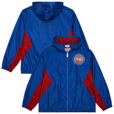 Detroit Pistons Playmaker Full-Zip Hooded Windbreaker Jacket sale - Blue on sale