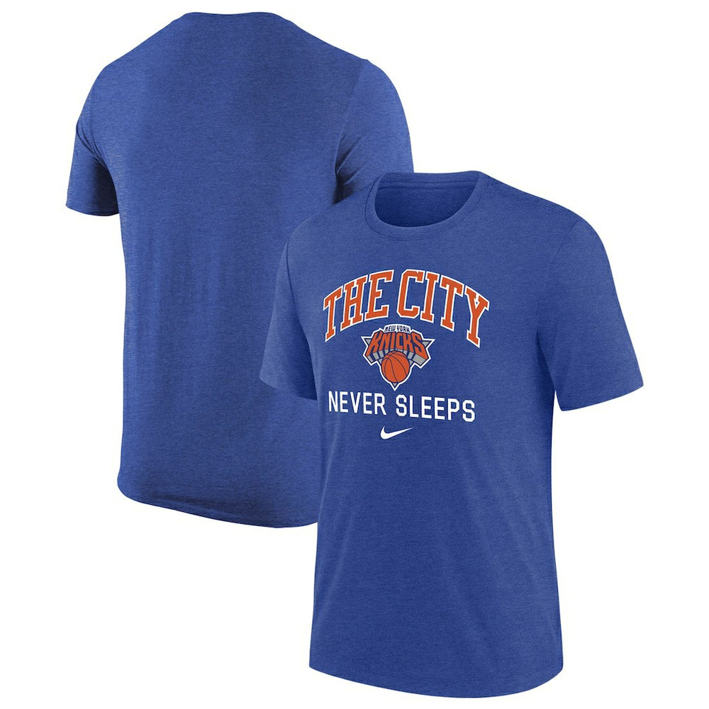 New York Knicks Tri-Blend T-Shirt - Heather Royal sale