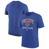 New York Knicks Tri-Blend T-Shirt - Heather Royal sale