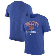 New York Knicks Tri-Blend T-Shirt - Heather Royal sale