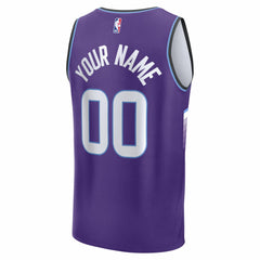 Utah Jazz Fast Break Replica Custom Jersey - Purple - Icon Edition sale