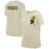 San Diego Padres Women's Stars & Cap T-Shirt Cream