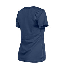 Milwaukee Brewers Women's Little Miss 2 V-Neck T-Shirt Navy