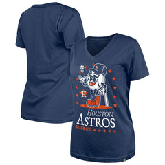 Houston Astros Women's Little Miss 2 V-Neck T-Shirt Navy