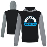 Miami Marlins Levelwear Throwback Ultimate Banner Arch Hoodie Black