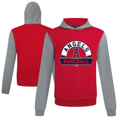 Los Angeles Angels Levelwear Throwback Ultimate Banner Arch Hoodie Red