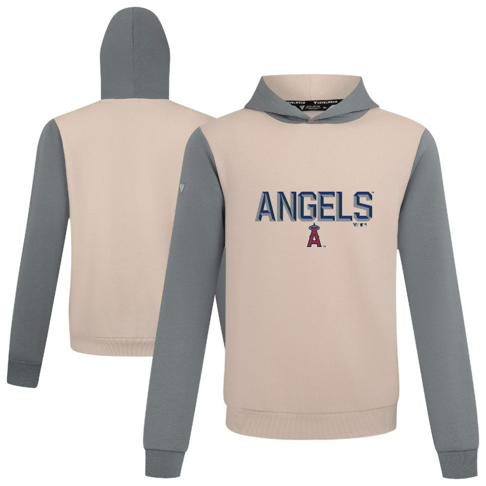 Los Angeles Angels Levelwear Throwback Carve Ultimate Hoodie Sand