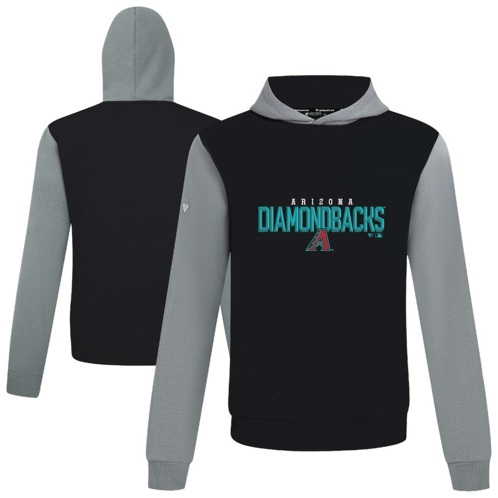Arizona Diamondbacks Levelwear Throwback Carve Ultimate Hoodie Black