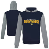 Milwaukee Brewers Levelwear Throwback Carve Ultimate Hoodie Navy