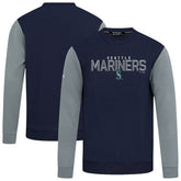 Seattle Mariners Levelwear Throwback Ultimate Carve Sweatshirt College Navy
