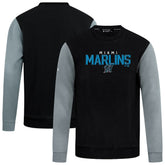 Miami Marlins Levelwear Throwback Ultimate Carve Sweatshirt Black