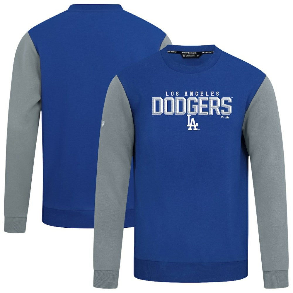 Los Angeles Dodgers Levelwear Throwback Ultimate Carve Sweatshirt Royal