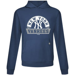 New York Yankees Levelwear Relay Banner Arch Pullover Hoodie Navy
