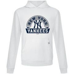 New York Yankees Levelwear Relay Banner Arch Pullover Hoodie White