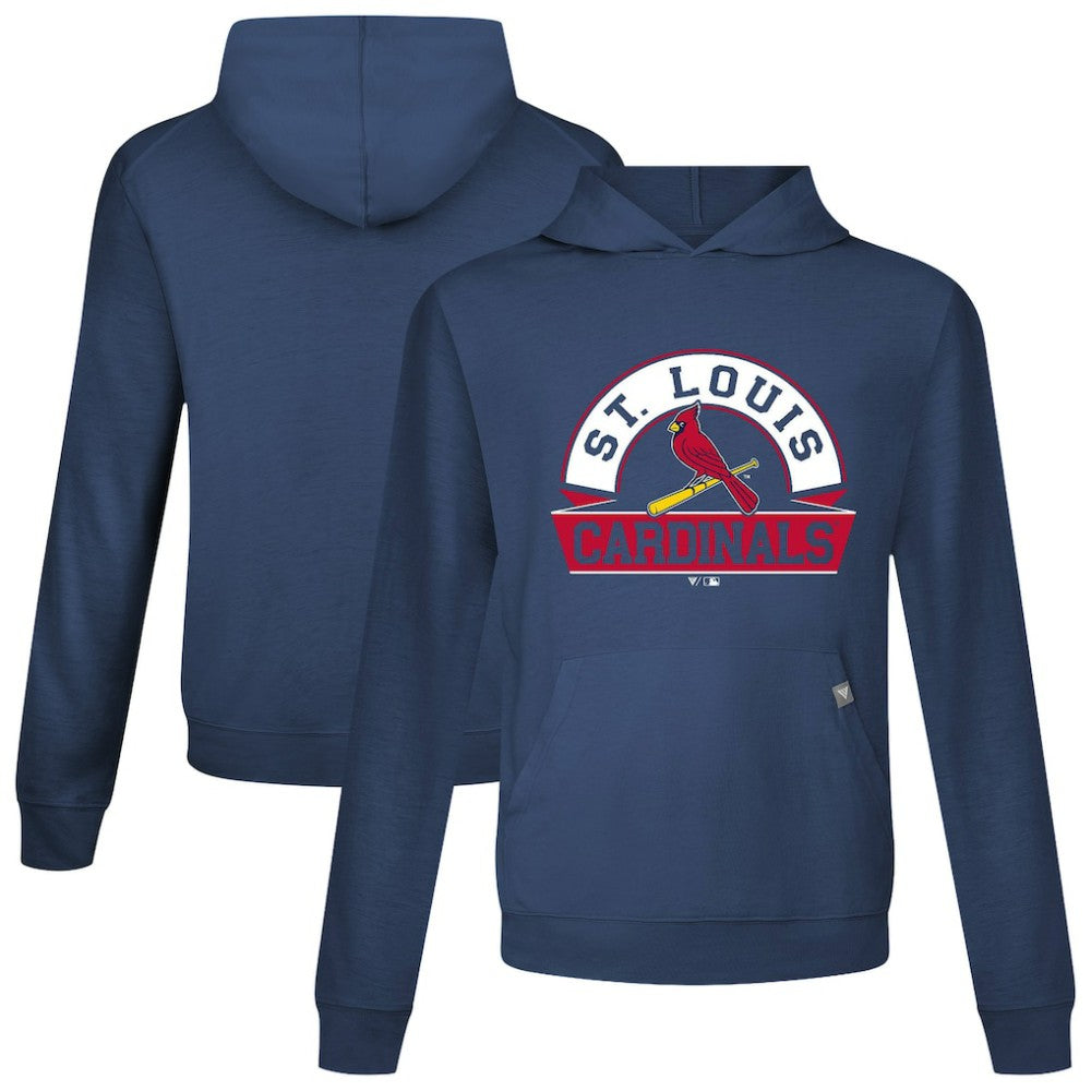 St. Louis Cardinals Levelwear Relay Banner Arch Pullover Hoodie Navy