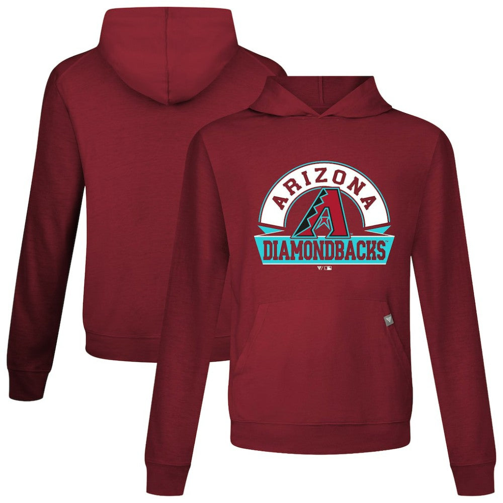 Arizona Diamondbacks Levelwear Relay Banner Arch Pullover Hoodie Cardinal