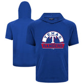Texas Rangers Levelwear Phase Banner Arch Hoodie T-Shirt Royal