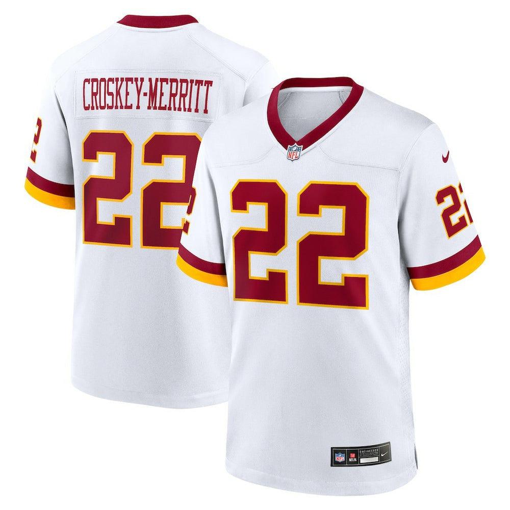 Jacory Croskey-Merritt Washington Commanders Game Super Bowl Era Jersey - White discount