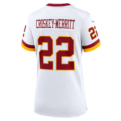 Jacory Croskey-Merritt Washington Commanders Women's Game Super Bowl Era Jersey - White outlet