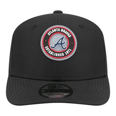 Atlanta Braves Circle 9SEVENTY Adjustable Hat Black