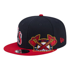 Atlanta Braves Stretched Two-Tone 9FIFTY Adjustable Hat Navy/Red