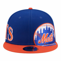 New York Mets Stretched Two-Tone 9FIFTY Adjustable Hat Royal/Orange