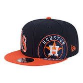 Houston Astros Stretched Two-Tone 9FIFTY Adjustable Hat Navy/Orange
